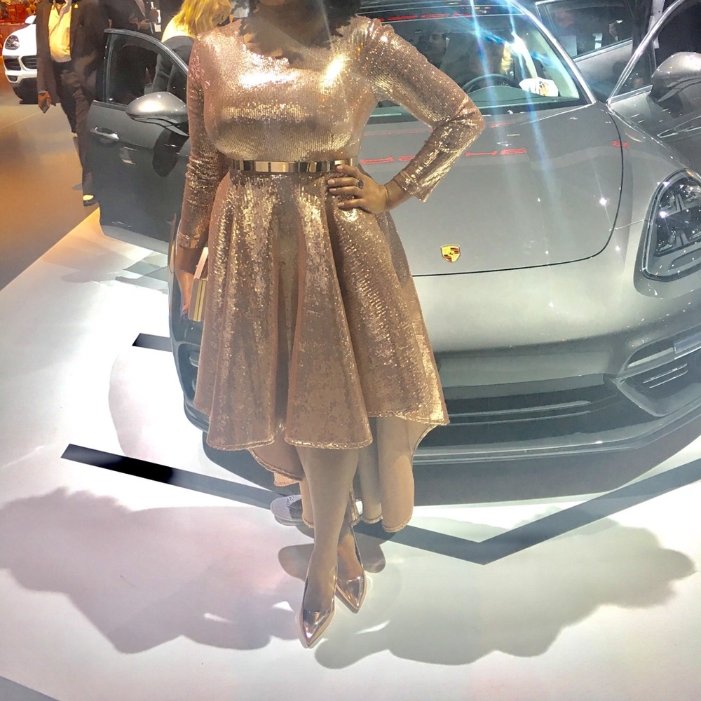 SHOWSTOPPING BUNDLE - Rose Gold High-Low Gown!!